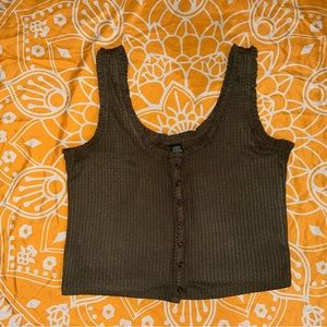 Frilled strap summer tank